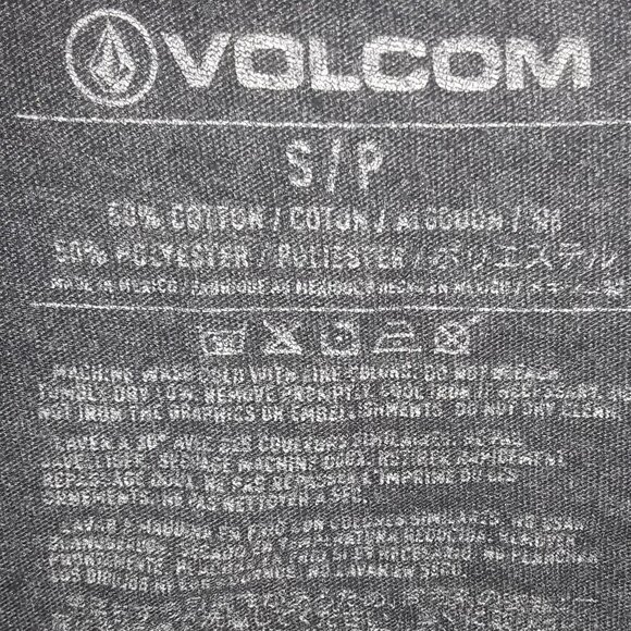 Mens Volcom , Small Blue Gray Crew T-Shirt - Picture 4 of 4